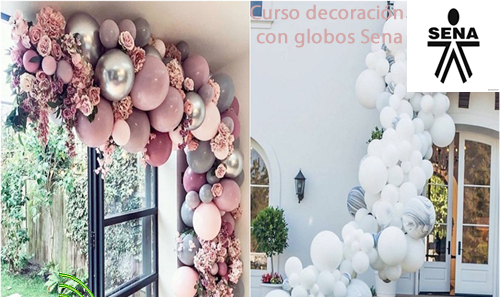 Curso decoracion con globos Sena